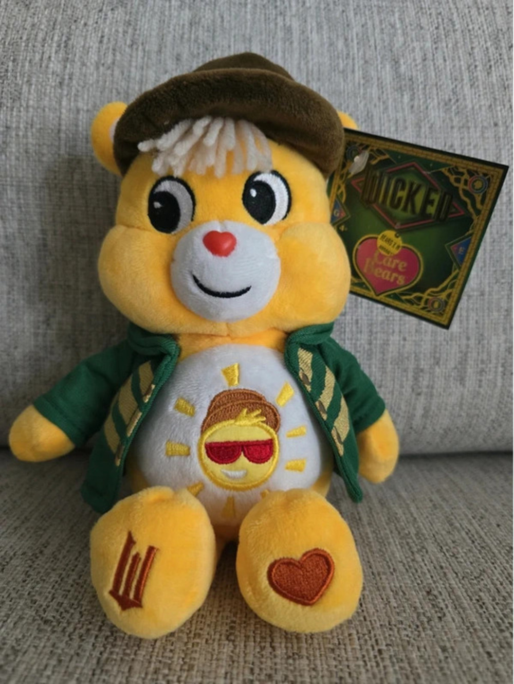 Care Bears x Wicked Funshine Bear Scarecrow 9" Plush NWT Wizard of Oz